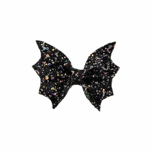 Barrette ailes chauve souris noir paillettes