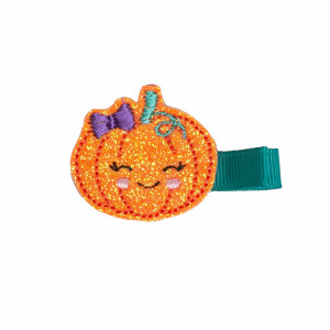 Barrette fille citrouille