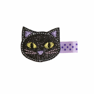 Barrette chat halloween