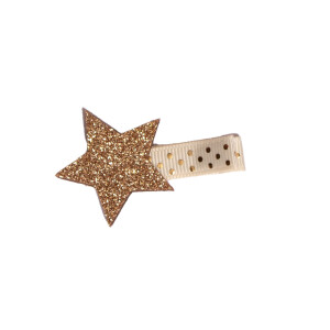 barrette cheveux etoile bronze