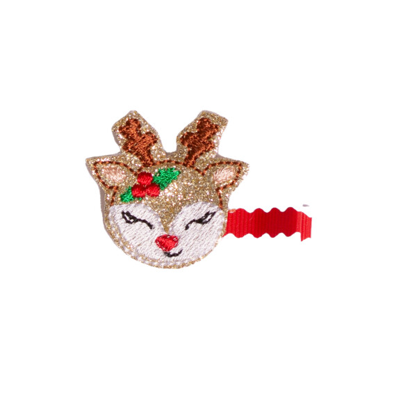 barrette renne nez rouge enfant