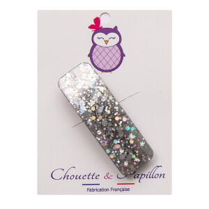 Barrette clic-clac paillettes filles, barrette cheveux anti glisse