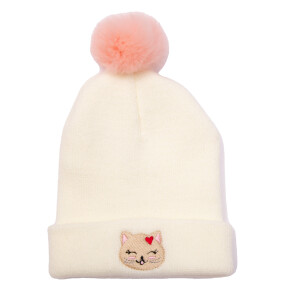 Bonnet enfant motif brodé