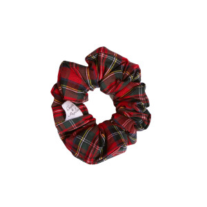 Chouchou mini rouge tartan