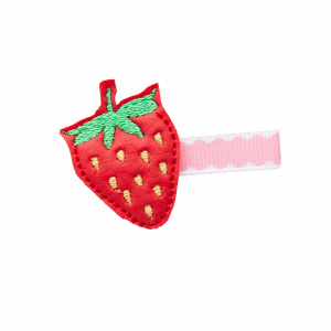 Barrette anti glisse fraise
