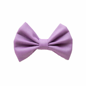 Barrette fille noeud parme uni