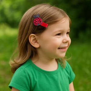 Barrette cheveux petite coccinelle