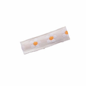 Barrette pince anti-glisse fleurs crème