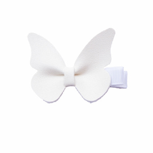 Barrette papillon blanc