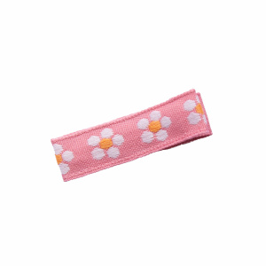 Barrette pince anti-glisse fleurs vieux rose