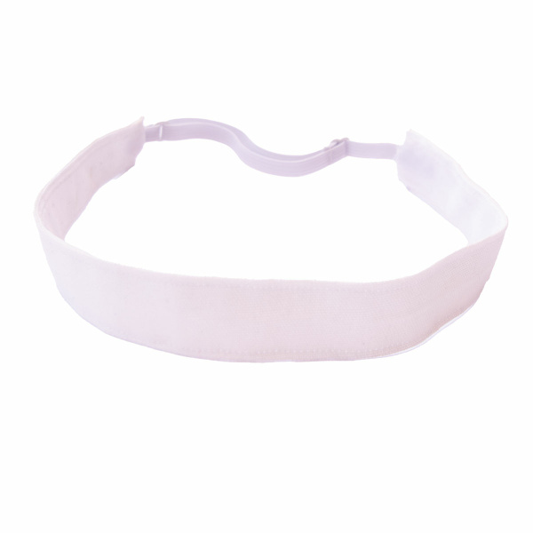 bandeau cheveux anti glisse sport blanc