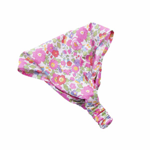 Bandeau fichu enfant Liberty Betsy fuchsia