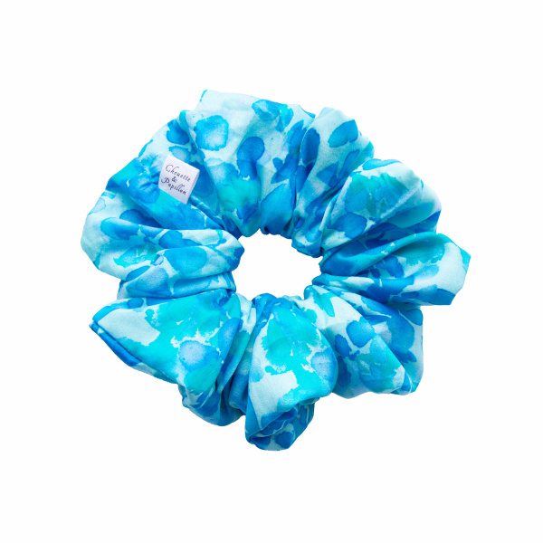 chouchou fille bleu océan
