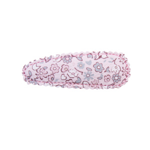 Barrette fille clic clac fleurie mauve