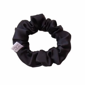 Chouchou cheveux satin noir