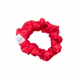 Chouchou cheveux satin rouge