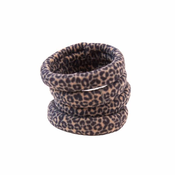 élastiques cheveux femme leopard