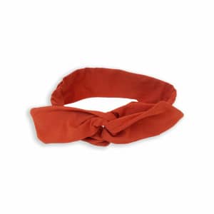 Bandeau flexible femme et enfant – Tissu uni rouille