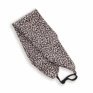 Bandeau réglable en jersey – Léopard beige et noir