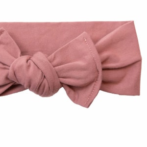 Bandeau bébé jersey vieux rose foncé