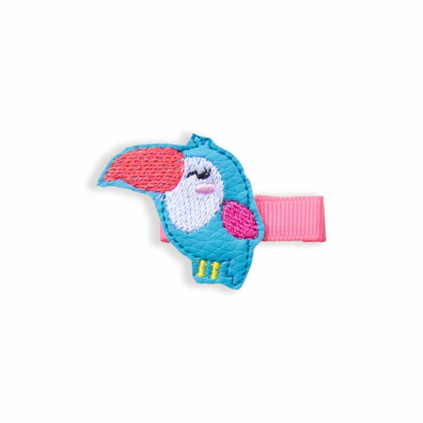 Barrette anti glisse toucan fille