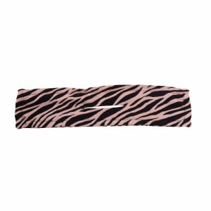 Twister à chignon zébré beige noir