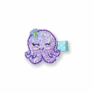 Barrette Petite Fille Anti-Glisse Pieuvre