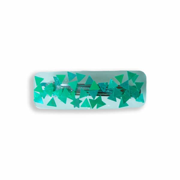 Barrette-resine-triangles-holographiques-filles