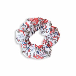 Chouchou Mini Enfant Tissu Liberty Félicité Rouge, Blanc et Bleu