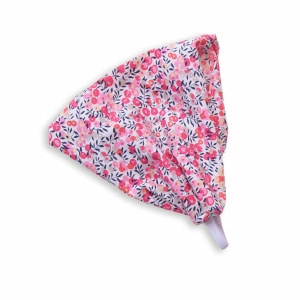 Bandeau fichu Liberty Wiltshire corail – réglable enfant & adulte