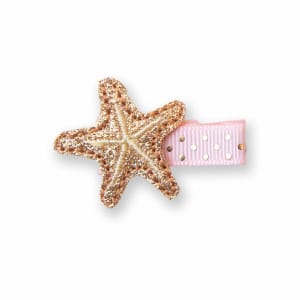 Barrette Enfant Étoile de Mer Or Paillettes Anti-Glisse