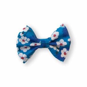 Barrette Fille Nœud Liberty Mitsi Bleu