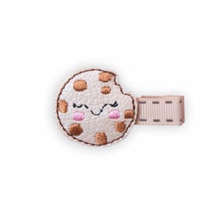 Barrette enfant cookie rigolote – Anti-glisse et gourmande