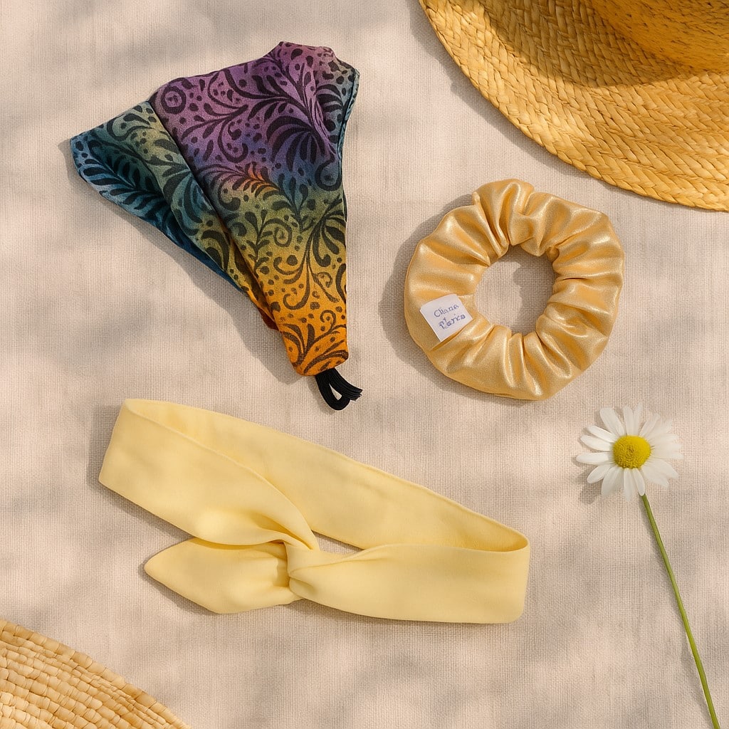 accessoires cheveux d'été pour l ete indispensable femme enfant.
