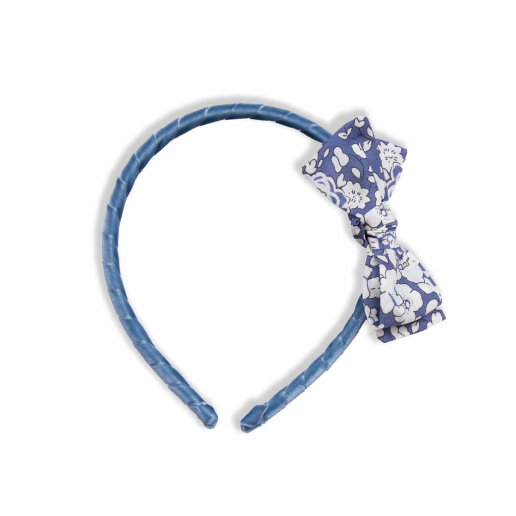 serre-tete-fille-bleu-liberty-fleurs-betsy