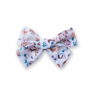 Barrette fille – Nœud noué en Liberty Felda automnal