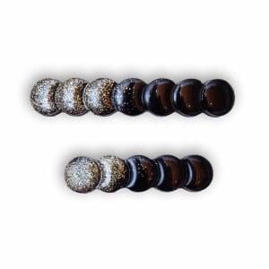 Barrette résine noir & or – Anti-glisse | 2 tailles au choix