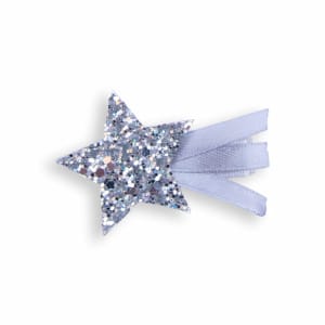 Barrette enfant étoile filante argent – anti-glisse