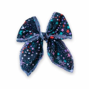 Barrette nœud princesse Adeladja vert – grande taille