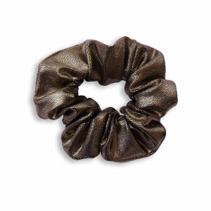 Chouchou cheveux fille & femme – tissu métallisé or – deux tailles